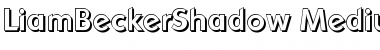 Download LiamBeckerShadow-Medium Regular Font Title Preview