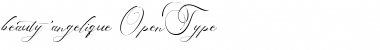 Download Beauty Angelique Regular Font Title Preview