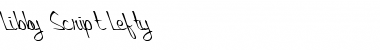 Download Libby Script Lefty Regular Font Title Preview