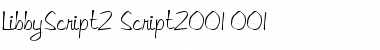 Download LibbyScript2 Script2 Font Title Preview