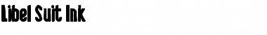 Download Libel Suit Ink Regular Font Title Preview