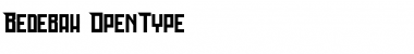 Download Bedebah Regular Font Title Preview
