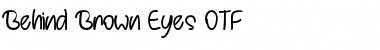 Download Behind Brown Eyes Regular Font Title Preview