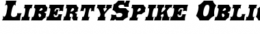 Download LibertySpike Oblique Font Title Preview