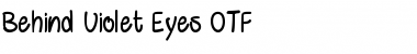 Download Behind Violet Eyes Regular Font Title Preview