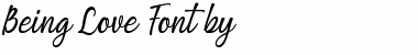 Download Being Love Regular Font Title Preview