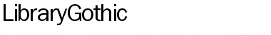 Download LibraryGothic Regular Font Title Preview