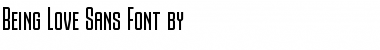 Download Being Love Sans Regular Font Title Preview