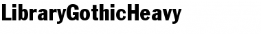 Download LibraryGothicHeavy Regular Font Title Preview