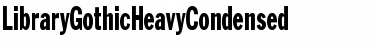 Download LibraryGothicHeavyCondensed Regular Font Title Preview