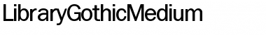 Download LibraryGothicMedium Regular Font Title Preview