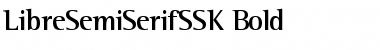Download LibreSemiSerifSSK Bold Font Title Preview