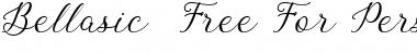 Download Bellasic Regular Font Title Preview