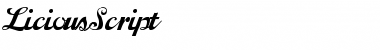 Download LiciousScript Regular Font Title Preview