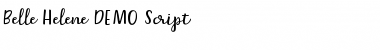 Download Belle-Helene-DEMO Script Font Title Preview