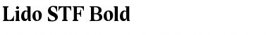 Download Lido STF Bold Font Title Preview