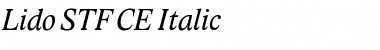 Download Lido STF CE Italic Font Title Preview
