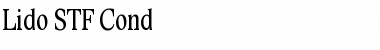 Download Lido STF Cond Regular Font Title Preview