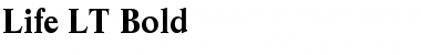 Download Life LT Roman Bold Font Title Preview