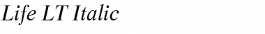 Download Life LT Roman Italic Font Title Preview