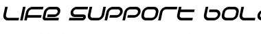 Download Life Support Bold Italic Font Title Preview