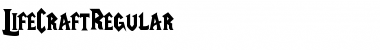 Download LifeCraft Regular Font Title Preview