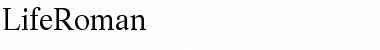 Download LifeRoman Roman Font Title Preview