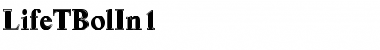 Download LifeTBolIn1 Regular Font Title Preview