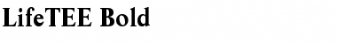 Download LifeTEE Bold Font Title Preview