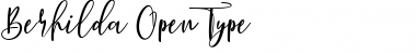 Download Berhilda Script Regular Font Title Preview