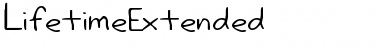 Download LifetimeExtended Regular Font Title Preview