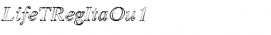 Download LifeTRegItaOu1 Regular Font Title Preview