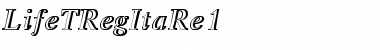 Download LifeTRegItaRe1 Regular Font Title Preview