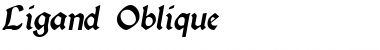 Download Ligand Oblique Font Title Preview
