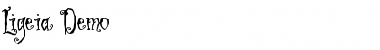 Download Ligeia Demo Regular Font Title Preview