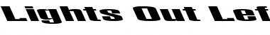Download Lights Out Leftie Regular Font Title Preview