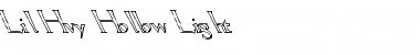 Download Lil Hvy Hollow Light Regular Font Title Preview