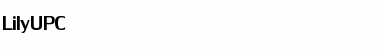 Download LilyUPC Regular Font Title Preview