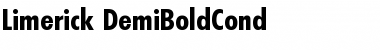 Download Limerick-DemiBoldCond Regular Font Title Preview