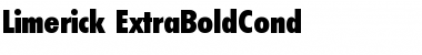 Download Limerick-ExtraBoldCond Regular Font Title Preview