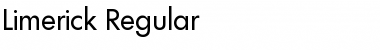 Download Limerick-Regular Regular Font Title Preview