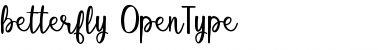 Download betterfly Regular Font Title Preview