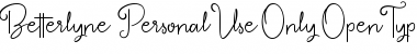 Download betterlyne Regular Font Title Preview