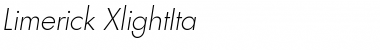 Download Limerick-XlightIta Regular Font Title Preview
