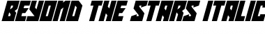 Download Beyond The Stars Italic Font Title Preview