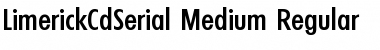Download LimerickCdSerial-Medium Regular Font Title Preview