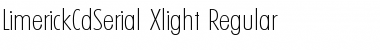 Download LimerickCdSerial-Xlight Regular Font Title Preview