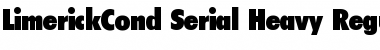 Download LimerickCond-Serial-Heavy Regular Font Title Preview
