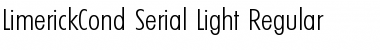 Download LimerickCond-Serial-Light Regular Font Title Preview