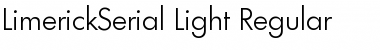 Download LimerickSerial-Light Regular Font Title Preview